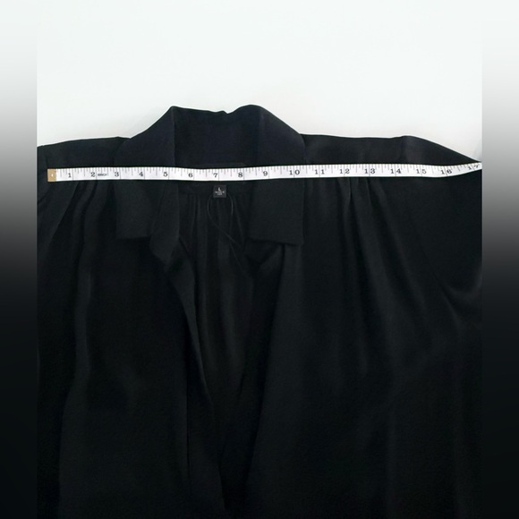 NWT Nili Lotan Montaine Silk Blouse Black $720 Sz L - Picture 10 of 10
